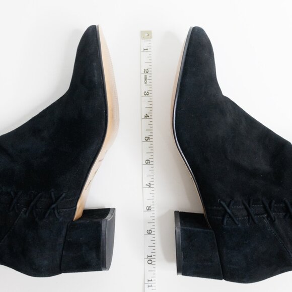 BRIAN ATWOOD B-MALLEY Suede Over Knee Heel Boots Black Size 8.5 - Picture 6 of 6